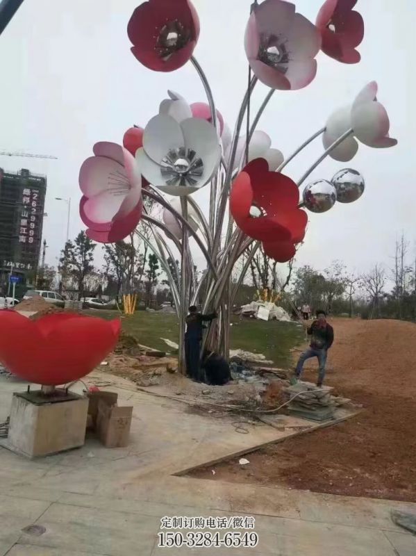 抽象花朵雕塑 花卉彩繪雕塑 旅游區(qū)美陳雕塑擺件 抽象花朵雕塑 花卉彩繪雕塑 旅游區(qū)美陳雕塑擺件